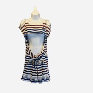 EXIST. Women's Striped Cut-Out Romper. Size XL.